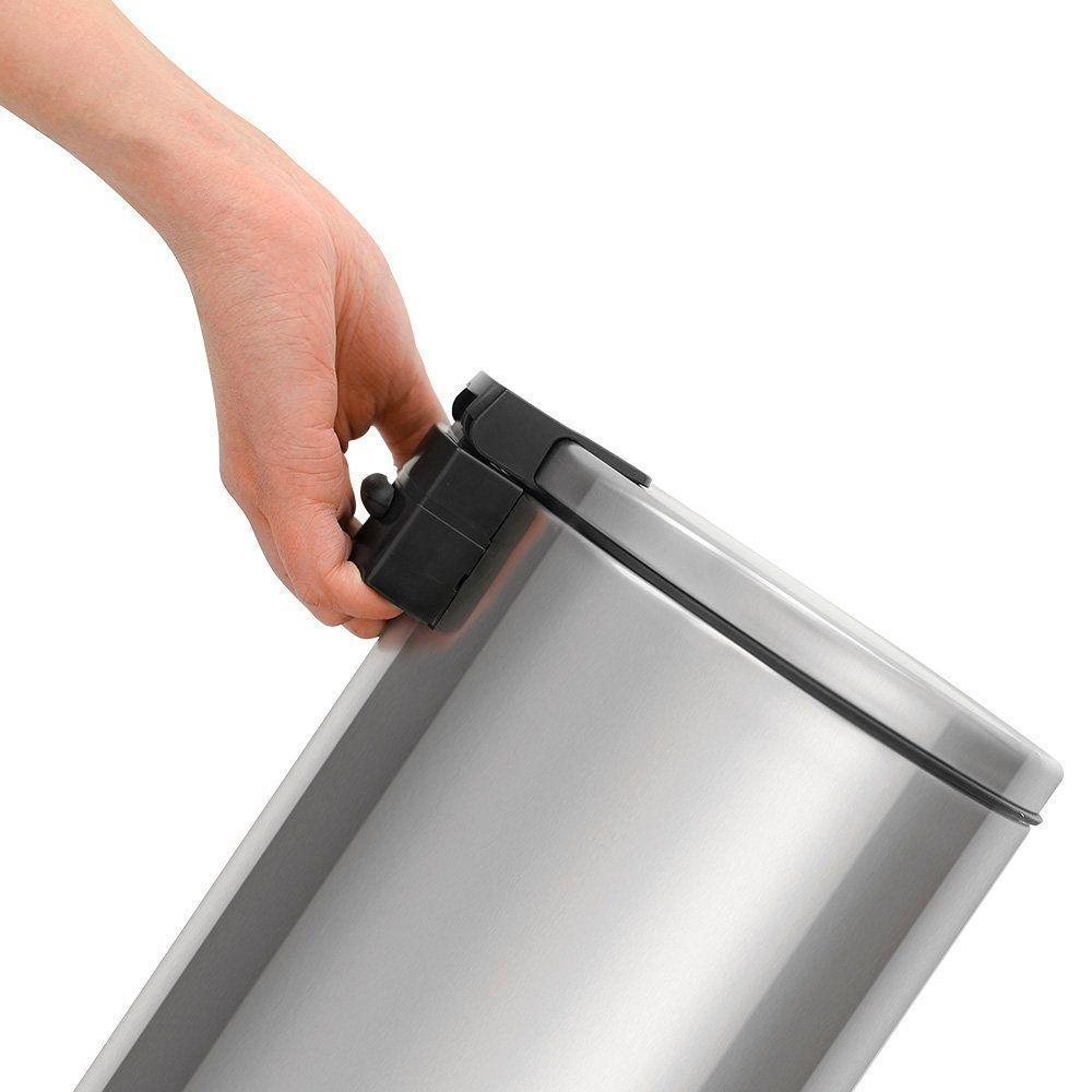 Lixeira Tramontina Loop Com Pedal 3l Redonda Inox Polido - 3