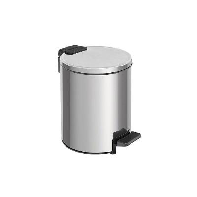 Lixeira Tramontina Loop Com Pedal 3l Redonda Inox Polido