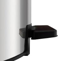 Lixeira Tramontina Loop Com Pedal 3l Redonda Inox Polido