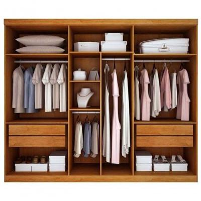 Guarda Roupa Casal Uberaba 6 Portas 4 Gavetas cinamomo MDF Star Móveis