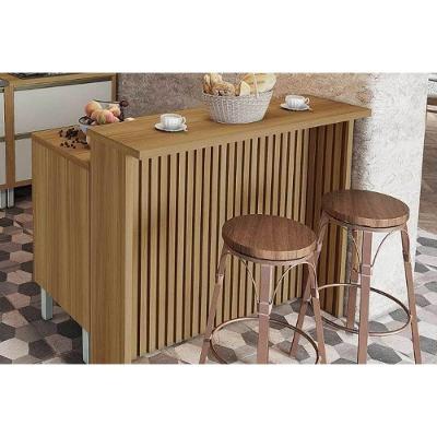 Módulo Cozinha Burguesa Com 2 Portas E 3 Gavetas 120cm Freijó Branco