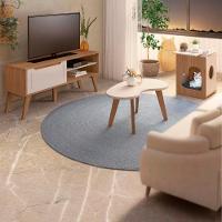 Rack 60 Pol Mesa Centro E Apoio Sala Lop4 Carvalho Off White Arly - 7