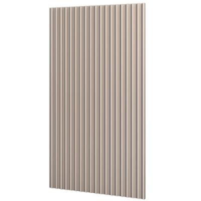 Painel Ripado De Madeira Para Sala Quarto 134x250cm Bairon D03 Fendi - Lyam Decor