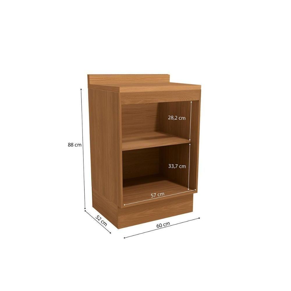 Cozinha Modulada Completa Maxxi 2 Peças 1balcão + 1 Complemento C2p41 Canela - 2