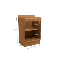 Cozinha Modulada Completa Maxxi 2 Peças 1balcão + 1 Complemento C2p41 Canela - 2