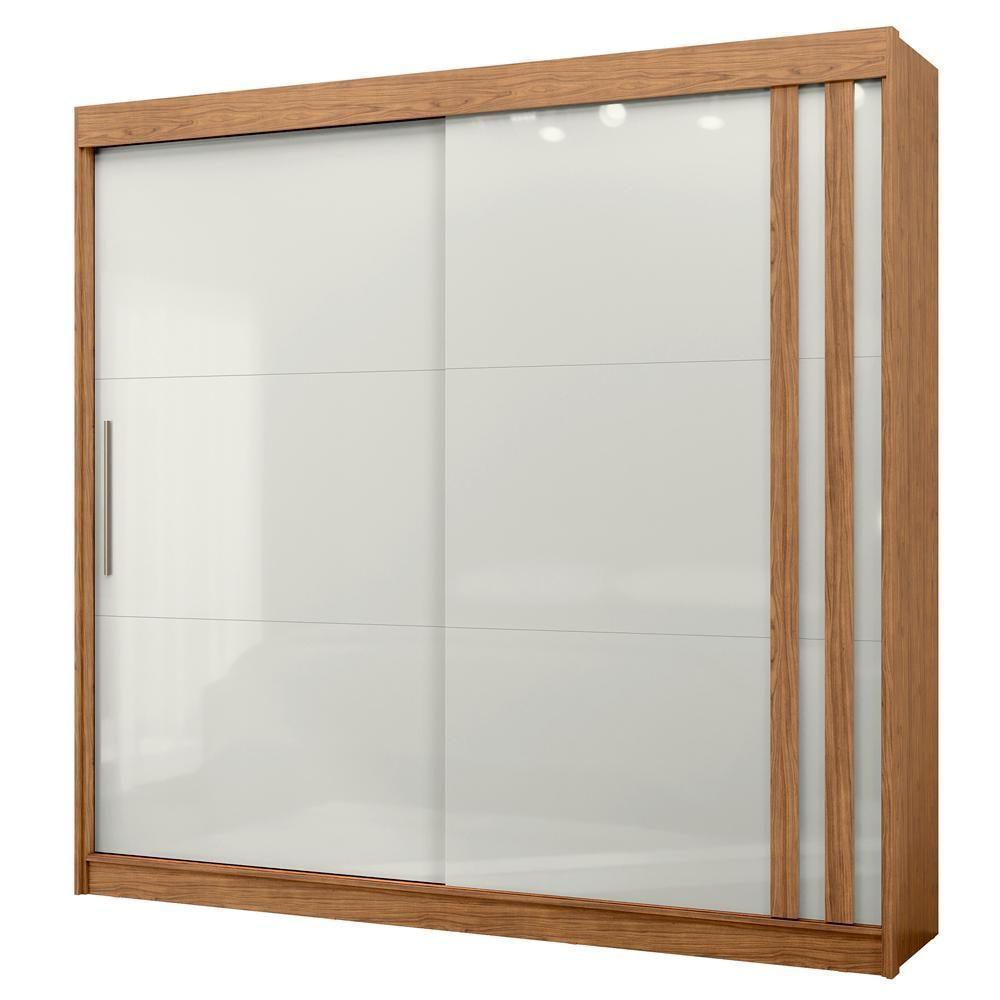 Guarda Roupa Casal 2p Correr Mdf 244 Cm Rd024 Mxm Off White - 1