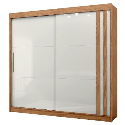 Guarda Roupa Casal 2p Correr Mdf 244 Cm Rd024 Mxm Off White