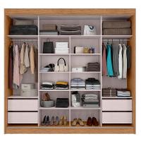 Guarda Roupa Casal 2p Correr Mdf 244 Cm Rd024 Mxm Off White - 2