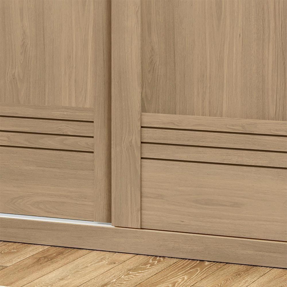 Guarda Roupa Casal 2pt Correr Mdf 231 Cm Tpl Rd033 Castanho Mxm - 5