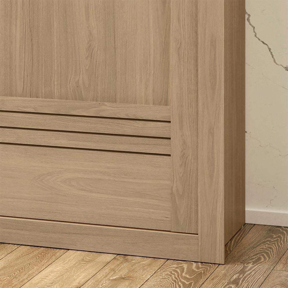 Guarda Roupa Casal 2pt Correr Mdf 231 Cm Tpl Rd033 Castanho Mxm - 6