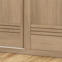 Guarda Roupa Casal 2pt Correr Mdf 231 Cm Tpl Rd033 Castanho Mxm - 5