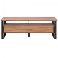 Rack Para Sala De Estar Tv 55 Pol 1 Gaveta York D03 Freijó Preto Fosco - Lyam Decor - 3