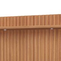 Painel Ripado Para Tv 65 Pol Com Led 2 Gavetas 223cm Baraka D03 Freijó Off White - Lyam Decor - 6