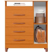 Cômoda Sapateira 4 Gavetas 1 Porta Nicho Duquesa Cinamomo - 5