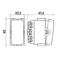 Módulo Interruptor Bipolar Paralelo Margirius B3 10A Branco - 2