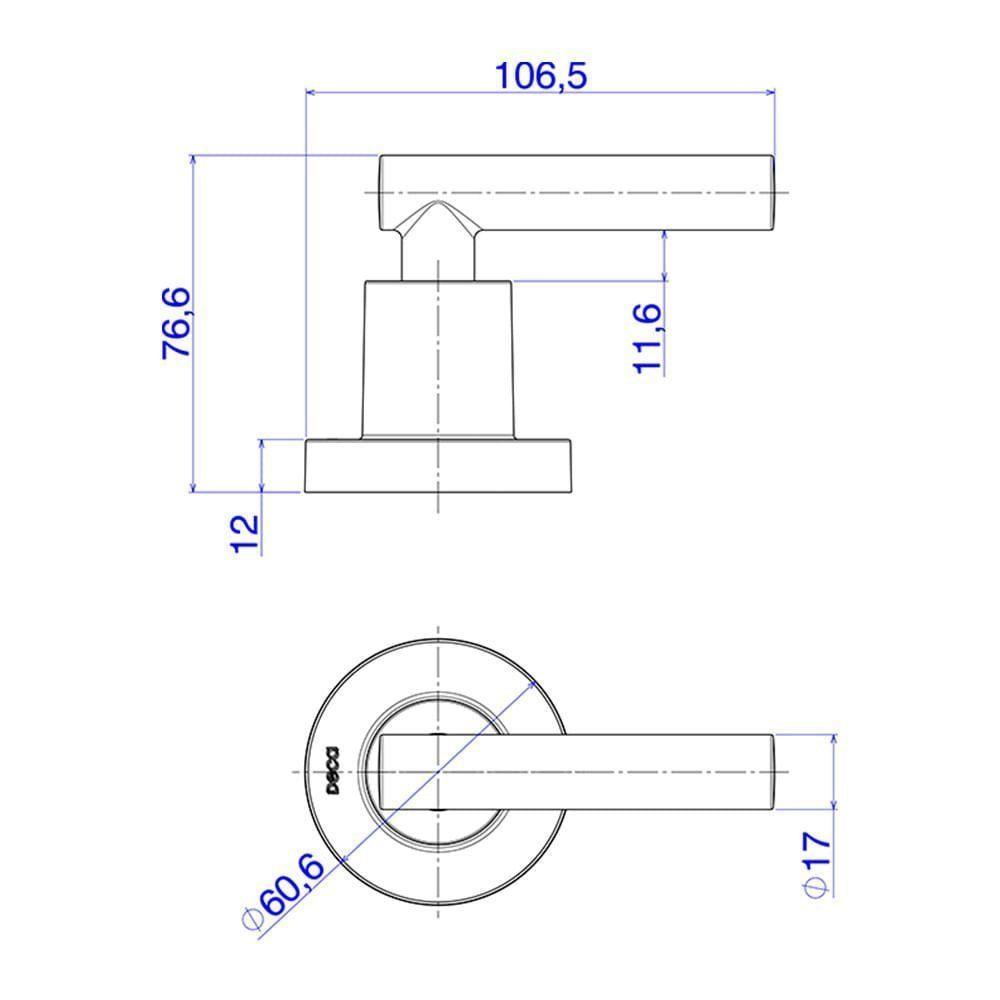 Acabamento Para Registro De Pressão Deca Beta 4916.c109.pq 1-2, 3-4 E 1 Cromado - 3