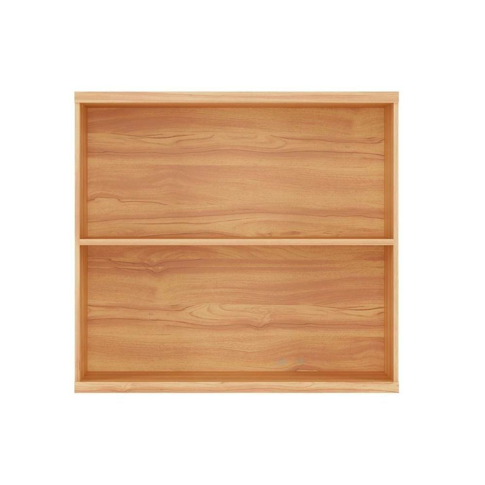 Armário Aéreo Cozinha Modulado Sauvignon Com 2 Portas Frisada 80cm Amendoa - Ronipa - 3