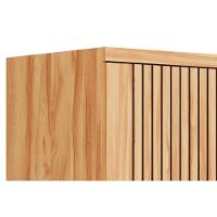 Armário Aéreo Cozinha Modulado Sauvignon Com 2 Portas Frisada 80cm Amendoa - Ronipa - 5