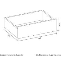 Cômoda Ripada Sapateira 5 Gavetas 1 Porta Duello Branco - 7