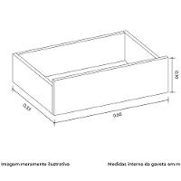 Cômoda Grande 10 Gavetas e Pés Mdp Duello Branco - 9