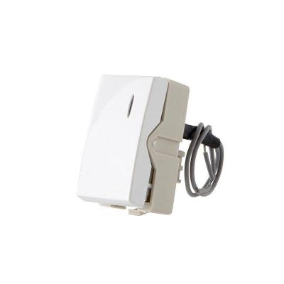 Módulo Interruptor Simples Com Luz Margirius Sleek 10A Branco