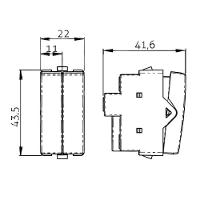 Módulo Interruptor Pulsador Margirius Sleek 10A Branco - 2