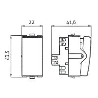 Módulo Interruptor Paralelo Margirius Sleek 10A Branco - 2