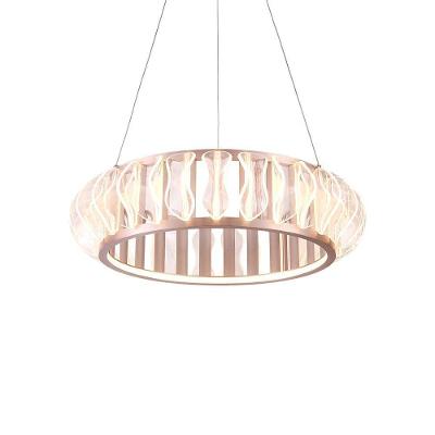 Lustre Pendente Nordecor Wavy 2944 Ouro Champagne Led Bivolt 2700K