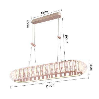 Lustre Pendente Nordecor Wavy Eni 2946 Ouro Champagne Led Bivolt 2700K