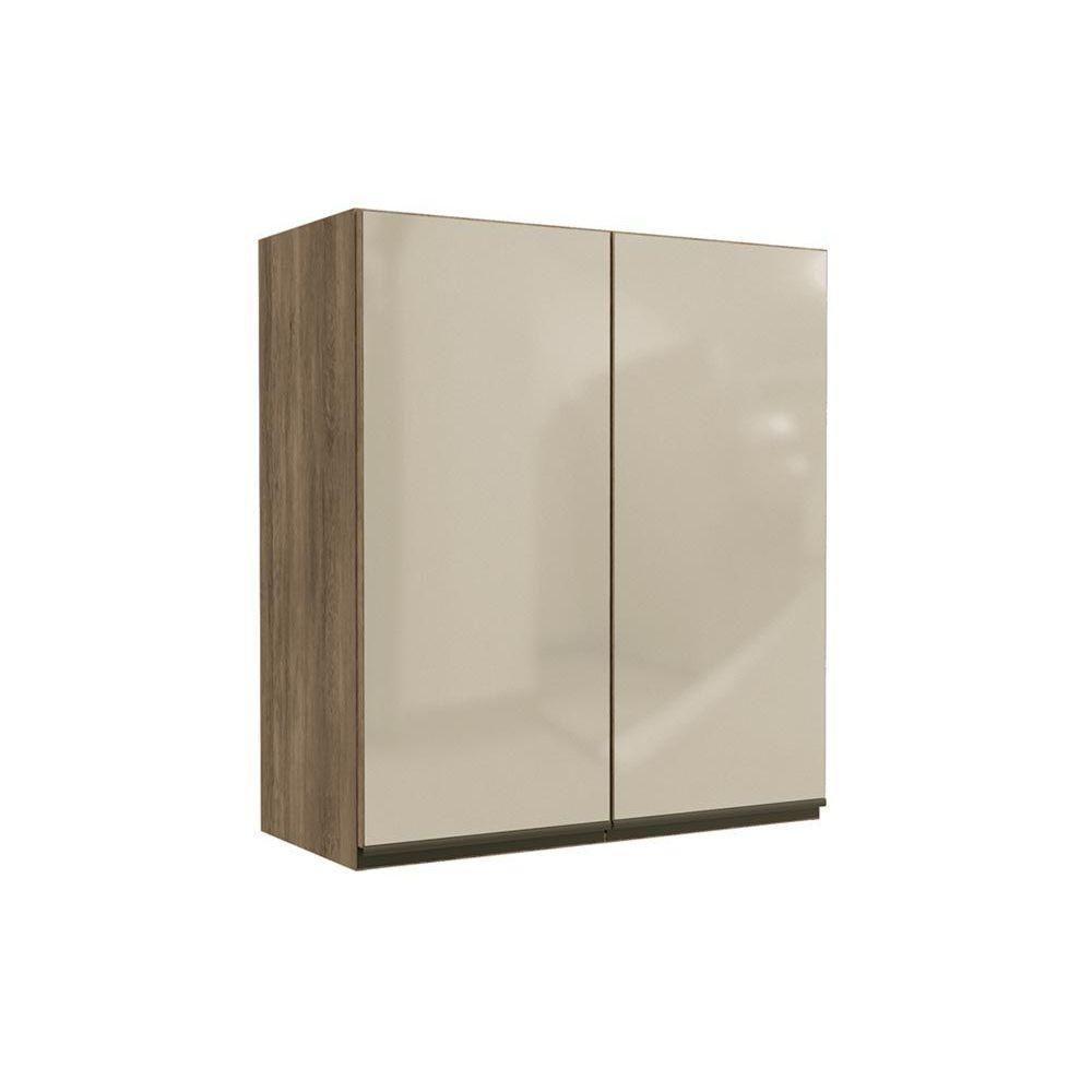 Módulo Cozinha Kappesberg Maxxi Armário  G765 2 Portas c/ Vidro Nogal - 1