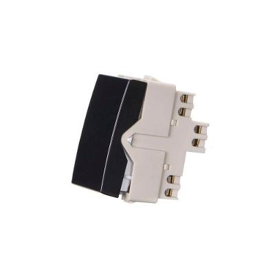 Módulo Interruptor Intermediário Margirius Sleek 10A Preto Ebony