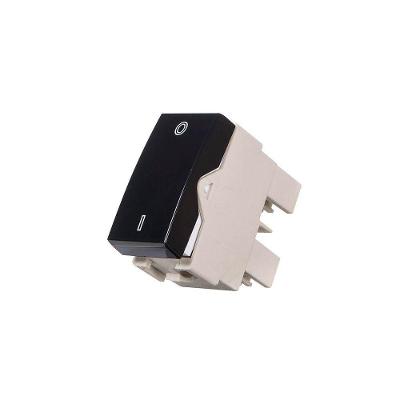 Módulo Interruptor Bipolar Simples Margirius Sleek 25a Preto Ebony
