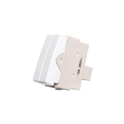 Módulo Interruptor Duplo Paralelo Margirius Sleek 10A Branco