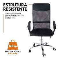 Kit 4 Cadeiras De Escritório Nagano Tela Mesh Giratória
