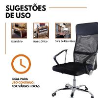 Kit 2 Cadeiras De Escritório Nagano Tela Mesh Giratória - 3