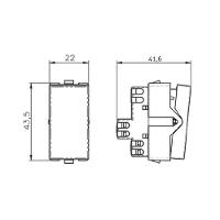 Módulo Interruptor Paralelo Com Luz Margirius Sleek 10A Branco - 2