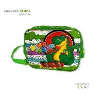 Kit Mochila Infantil Escolar Com 3 Peças Dinossauro Verde - 2