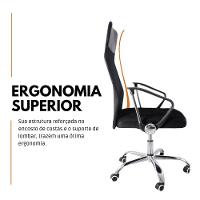 Kit 15 Cadeiras De Escritório Nagano Tela Mesh Giratória - 5