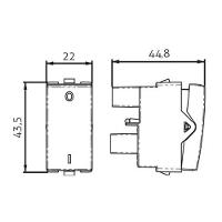Módulo Interruptor Bipolar Simples Margirius Sleek 25a Branco - 2