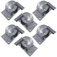 Kit 6 Chapinhas Chapa Inclinada 15º Com Tubo Fixação Zincada - 1