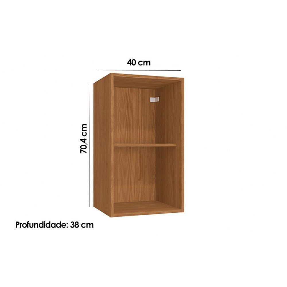 Armário Aéreo Cozinha Modulado Ciela R642 Com 1 Porta 40cm Canela - Kappesberg - 3