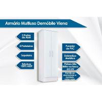 Armário Multiuso Juvenil Viena C- 2 Portas Amendola-off White - Demóbile - 2