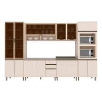 Cozinha Completa 7 Peças Connect 2 Aéreos 2 Balcões 2 Paneleiros 1 Complemento C5p76 Off White