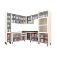 Cozinha Completa 10 Peças Connect 3 Aéreos 3 Balcões 2 Paneleiros 2 Complementos C5p95 Off White - 8