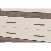 Guarda Roupa Casal 8 Portas E 4 Gavetas C- Espelho E Pés Jatoba - 10