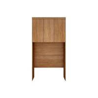 Módulo De Quarto Rizon Armário Ponte Aéreo Solteiro -linea C- 3 Portas Cumaru Ripado 3d - Novo Horizonte - 1