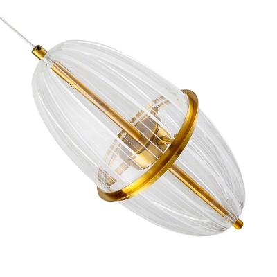 Lustre Pendente Nordecor Miza Oli 2955 Ouro Brilho Led Bivolt 2700K Branco Quente Dourado