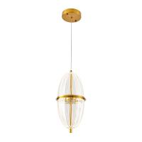 Lustre Pendente Nordecor Miza Oli 2955 Ouro Brilho Led Bivolt 2700K Branco Quente Dourado - 2