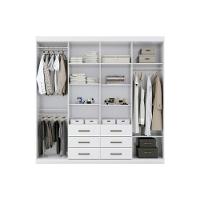 Guarda Roupa 2 Peças (1guardaroupa+1cômoda) Qc140 Branco - Santos Andirá - 8