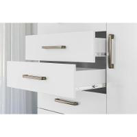 Guarda Roupa 2 Peças (1guardaroupa+1cômoda) Qc140 Branco - Santos Andirá - 10